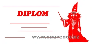 Diplom 1/3 A4 - Čaroděj