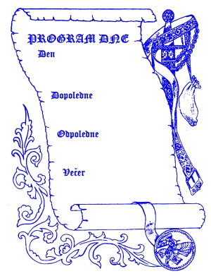Rytíři - program dne A4