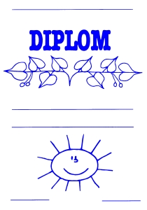 Diplom A5 - Slunce, ratolest