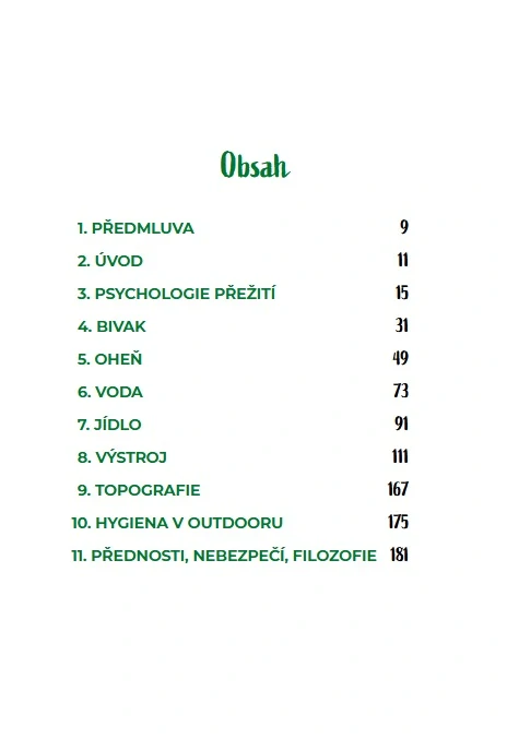 Survival - Bushcraft v podmínkách střední Evropy