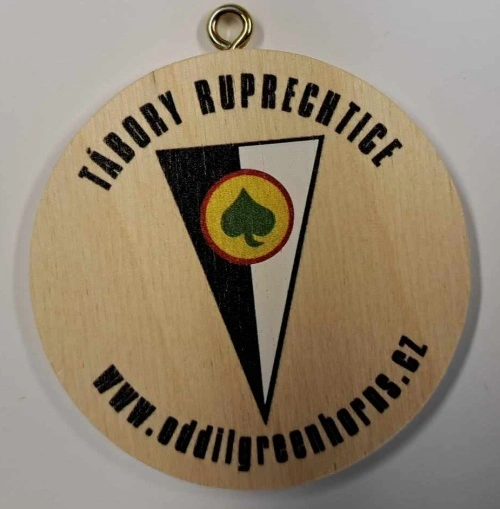 Medaile dřevěná pamětní s vlastním motivem - 5 cm