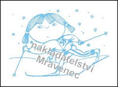 Běžkařka - pohlednice