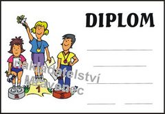 Diplom A5 - Stupně vítězů - barevný