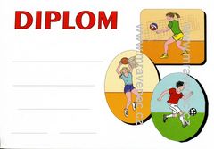 Diplom A5 - Míčové hry - barevný
