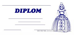 Diplom 1/3 A4 - Princezna