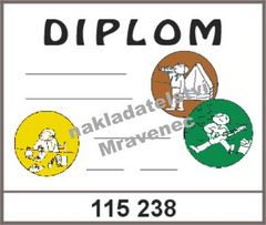 Diplom A5 - Tábor, kruhy - barevný