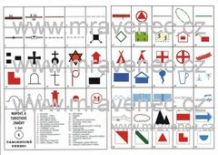 Mapové a turistické značky (tábornické pexeso)